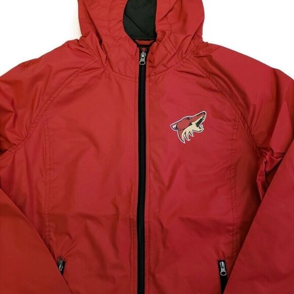 G-III Jackets & Blazers - G III NHL Arizona Coyotes Adult Womens Onside Light Weight Jacket Cardinal SZ M